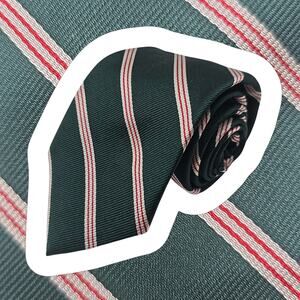 Hathaway Mens 100% Silk Repp Tie Mens Christmas Colors USA 54" x 3.2"